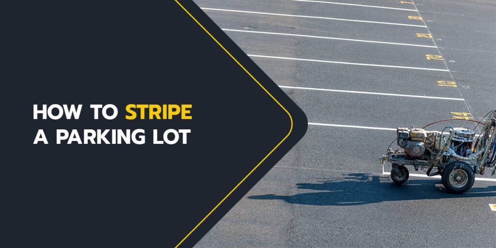 parking lot striping machine