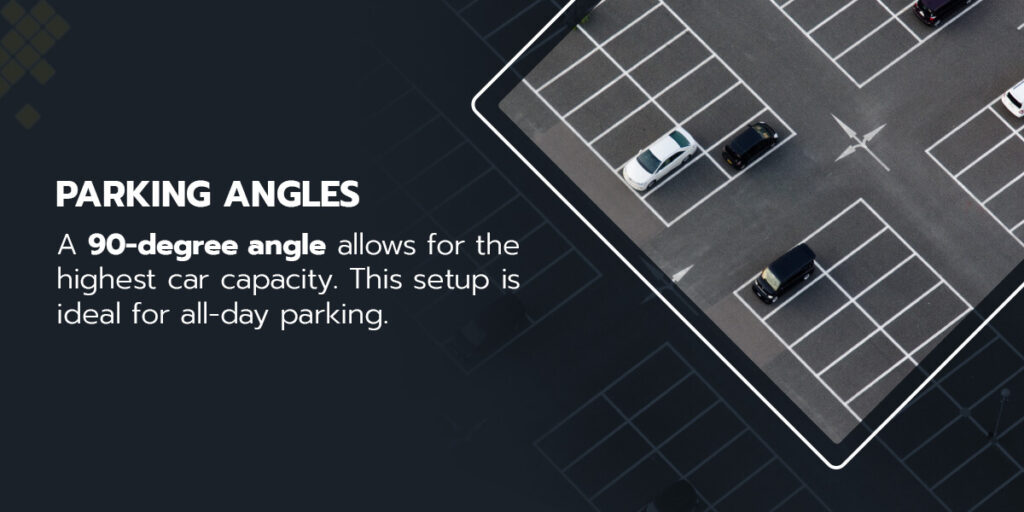 parking lot angle considerations